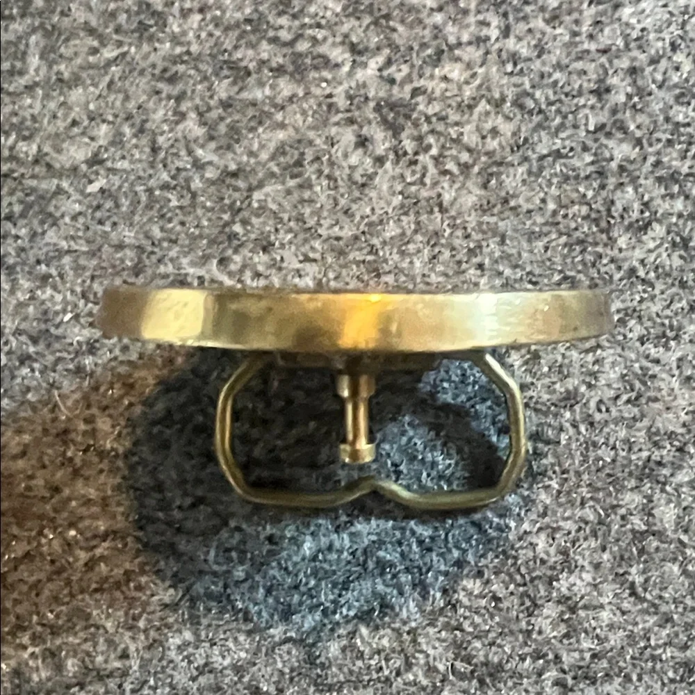 Mayan inspired design belt buckle